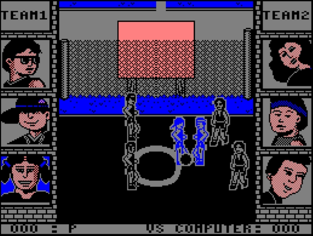 Street Sports Basketball - Amstrad CPC game screenshot (1988) by US Gold